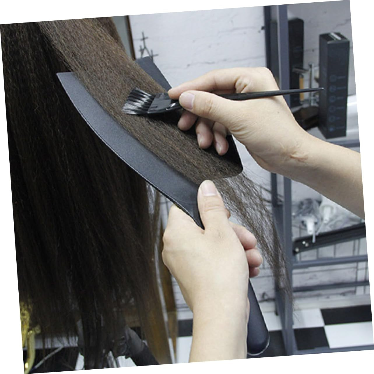 2 Sets Highlighter Set Hair Dye Kit Hair Tint Board Hair Coloring Tool Highlighting Board Hair Coloring Comb Hair Dying Board Hair Dye Brush Hair Coloring Kit Hair Tint Tool